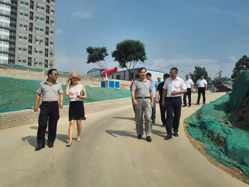 集團(tuán)公司領(lǐng)導(dǎo)對(duì)我院春臨住宅樓工地視察