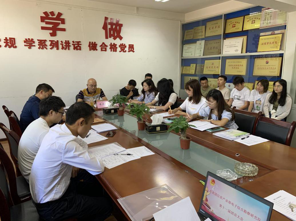 共青團信息產業部電子綜合勘察研究院 第十一次團員大會成功召開